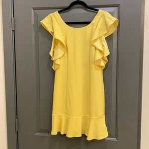 BCBG yellow mini dress - size 6